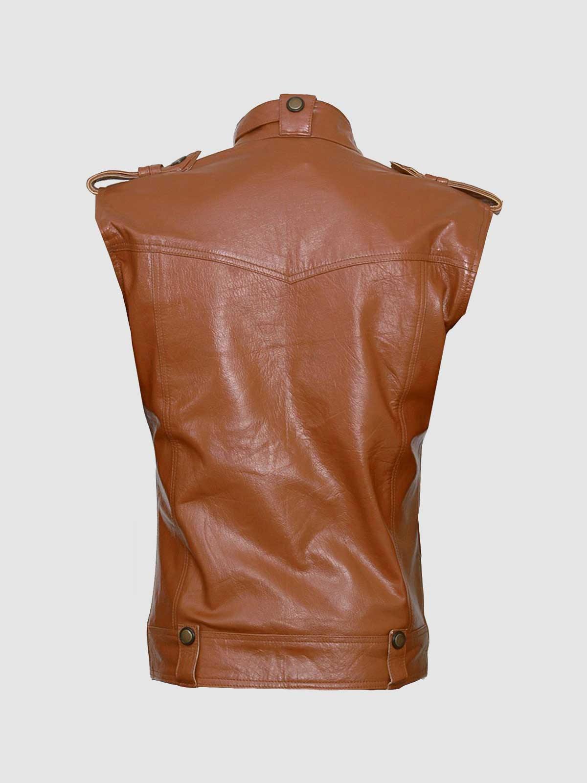 GetUSCart- DEFY Men's Genuine Leather Motorcycle Biker Concealed Carry  Vintage Vest American Sizes (2XL)